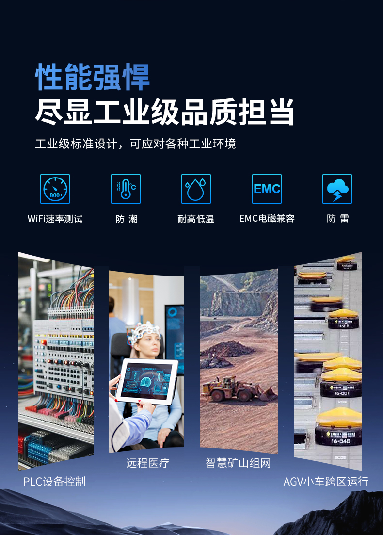 防潮 耐高低温 EMC电磁兼容 防雷