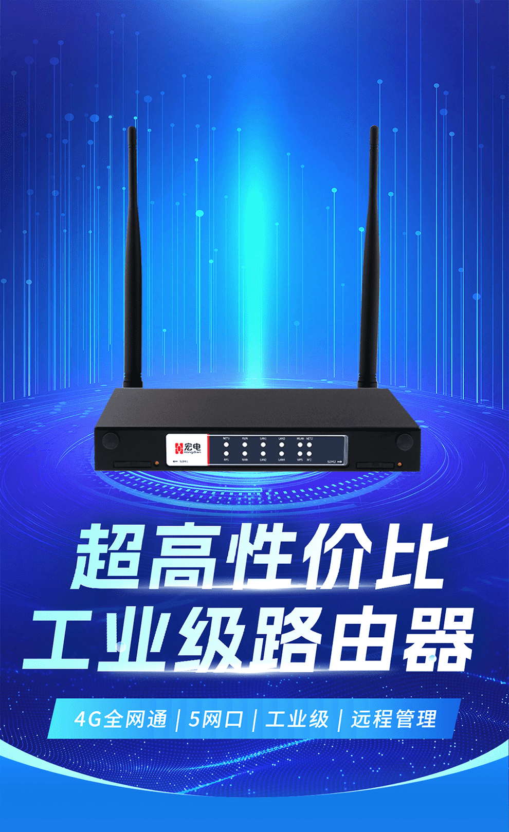 超高性价比 工业级路由器